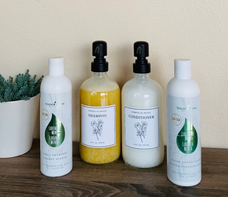 Shampoo, Conditioner, Body Wash Labels, Digital Download, Simple Labels