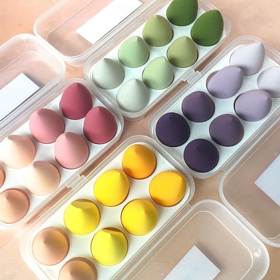 Makeup Foundation Powder Sponges in Eggs Box Etsy