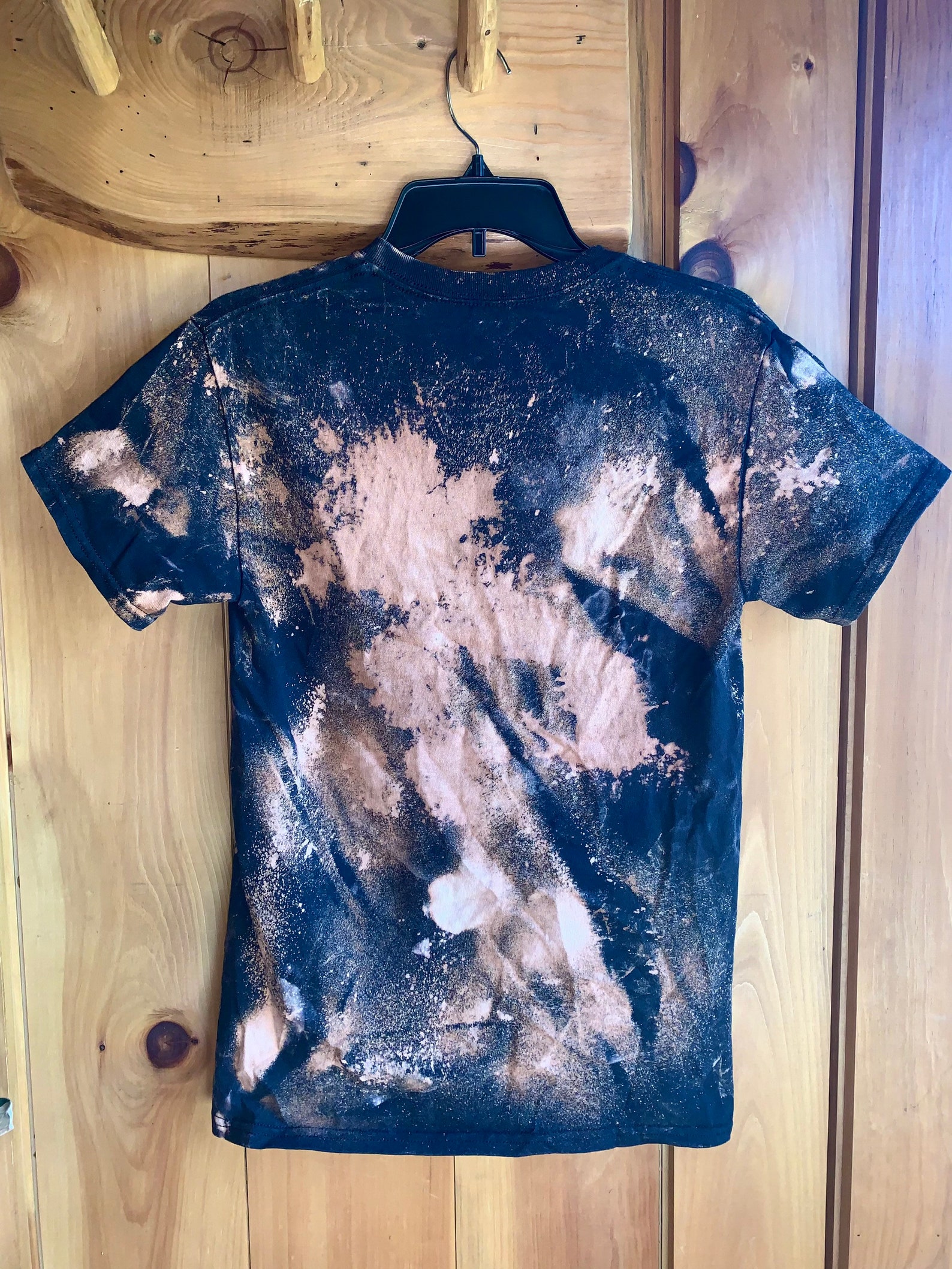 Black AcidWash Tee Etsy