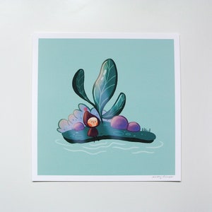 Personal Little Island - Stampa 8"x8" - Illustrazione naturalistica