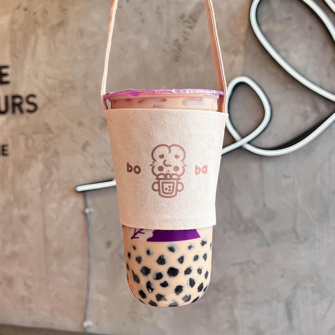 Cute Bunny Bubble Tea Bag Holder / Bunny Boba Bag / Drink Bag / Water ...