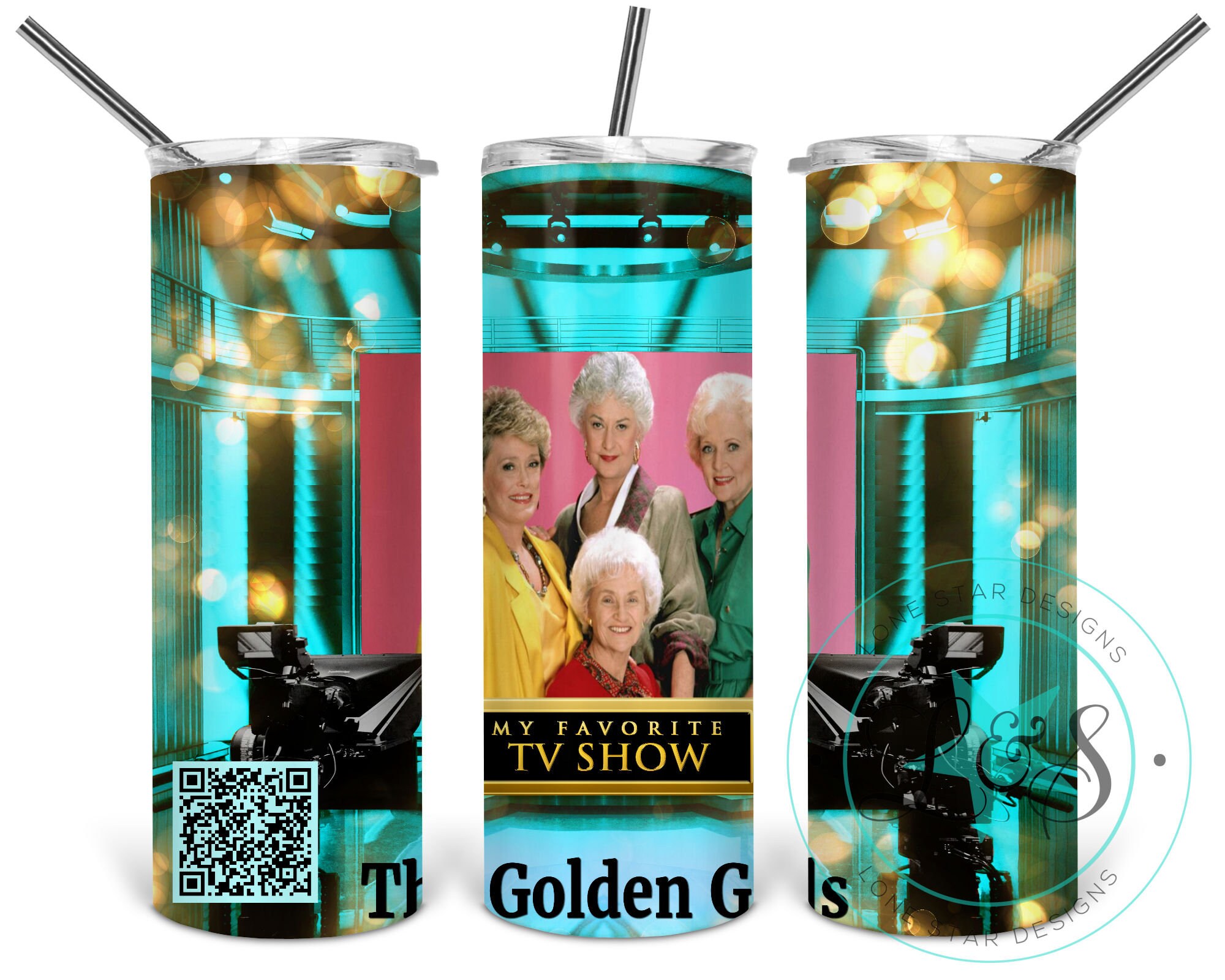 QR Code Tumbler 20 oz. Tumbler Favorite TV Show Tumbler Etsy