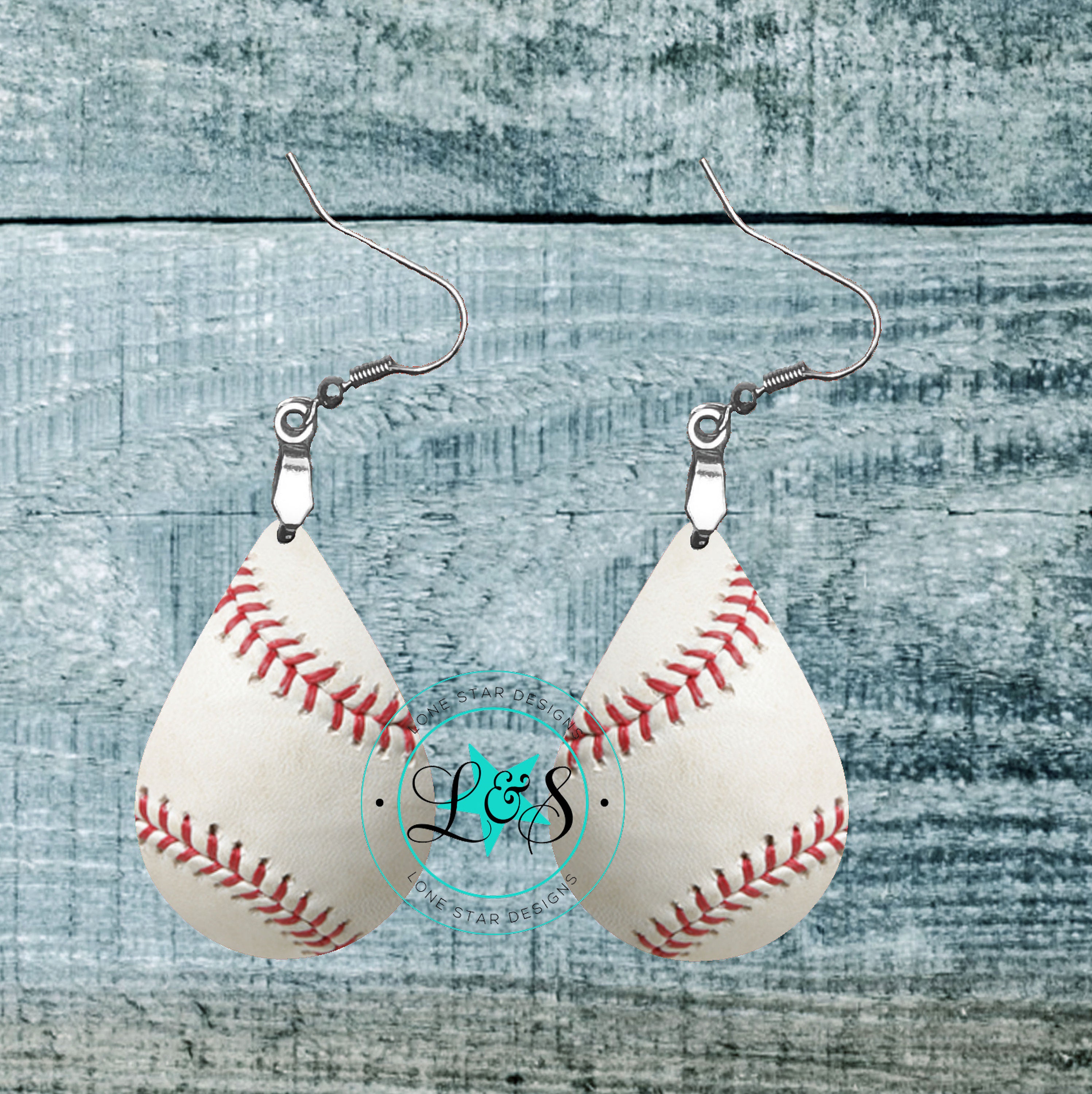 Baseball or Softball Teardrop Earrings Baseball Teardrop Etsy
