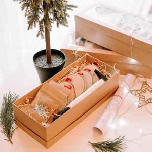 DIY Christmas Decor KIT, Hangende Berkenhout plak