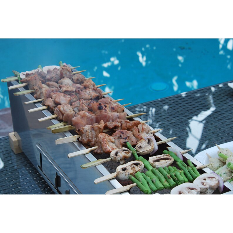 Yakitori Japanese Style Tabletop Charcoal Grill GR610S Etsy