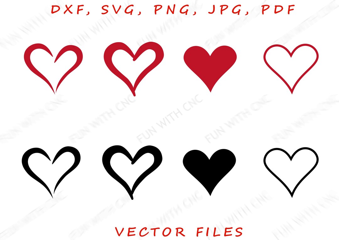 Open Heart Svg Simple Heart Svg Heart Bundle 12-svg - Etsy