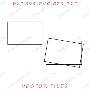 Rectangle Frame Svg, Simple rectangle frame, Double line rectangle frame, Geometric shapes, Basic Square Frame, Simple Svg
