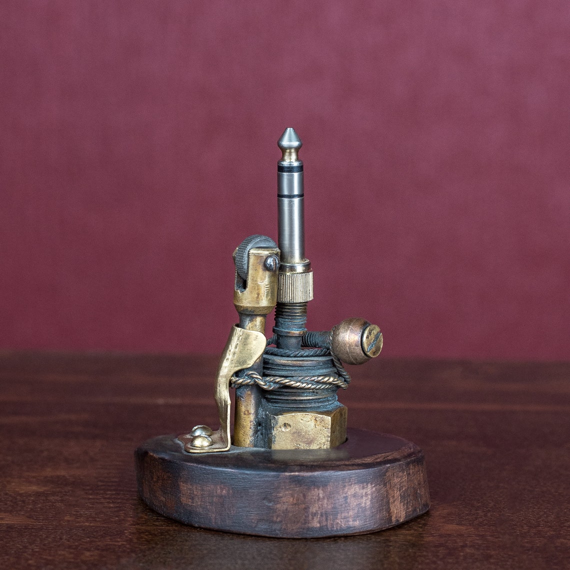 Table Petrol Lighter With Patina Unique Industrial / Steampunk Etsy