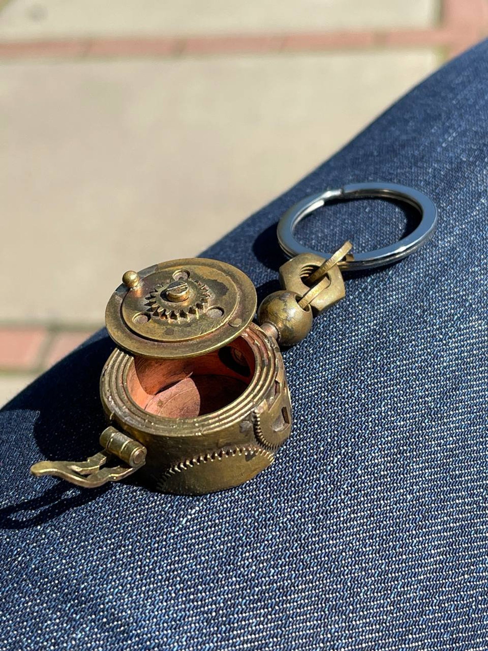 Keychain steampunk style mens keychain gift gift for dad Etsy