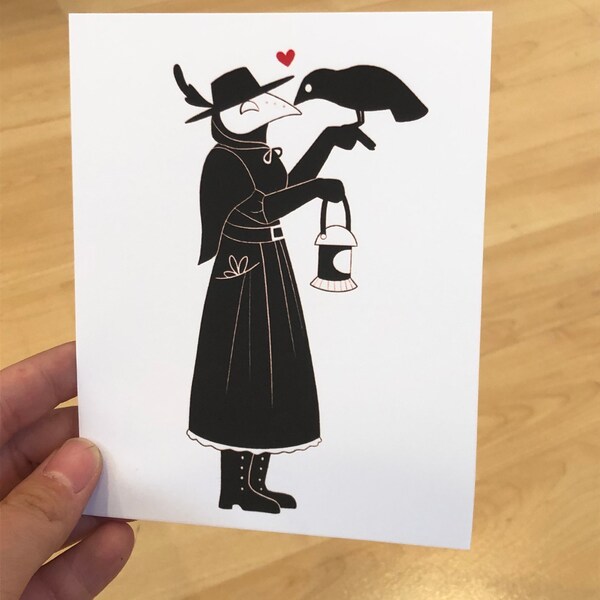 Plague Doctor Print - Etsy