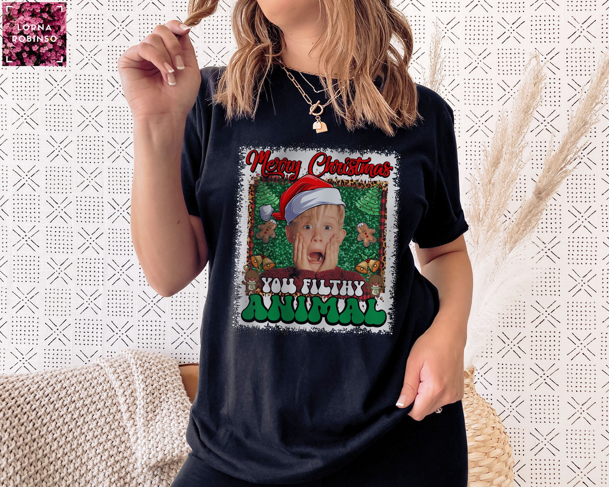 Discover Merry Christmas You Filthy Animal Sweatshirt, Kevin Home Alone Sweatshirt, Christmas Movie Shirt, Christmas Shirt, Home Alone Movie Sweatshirts