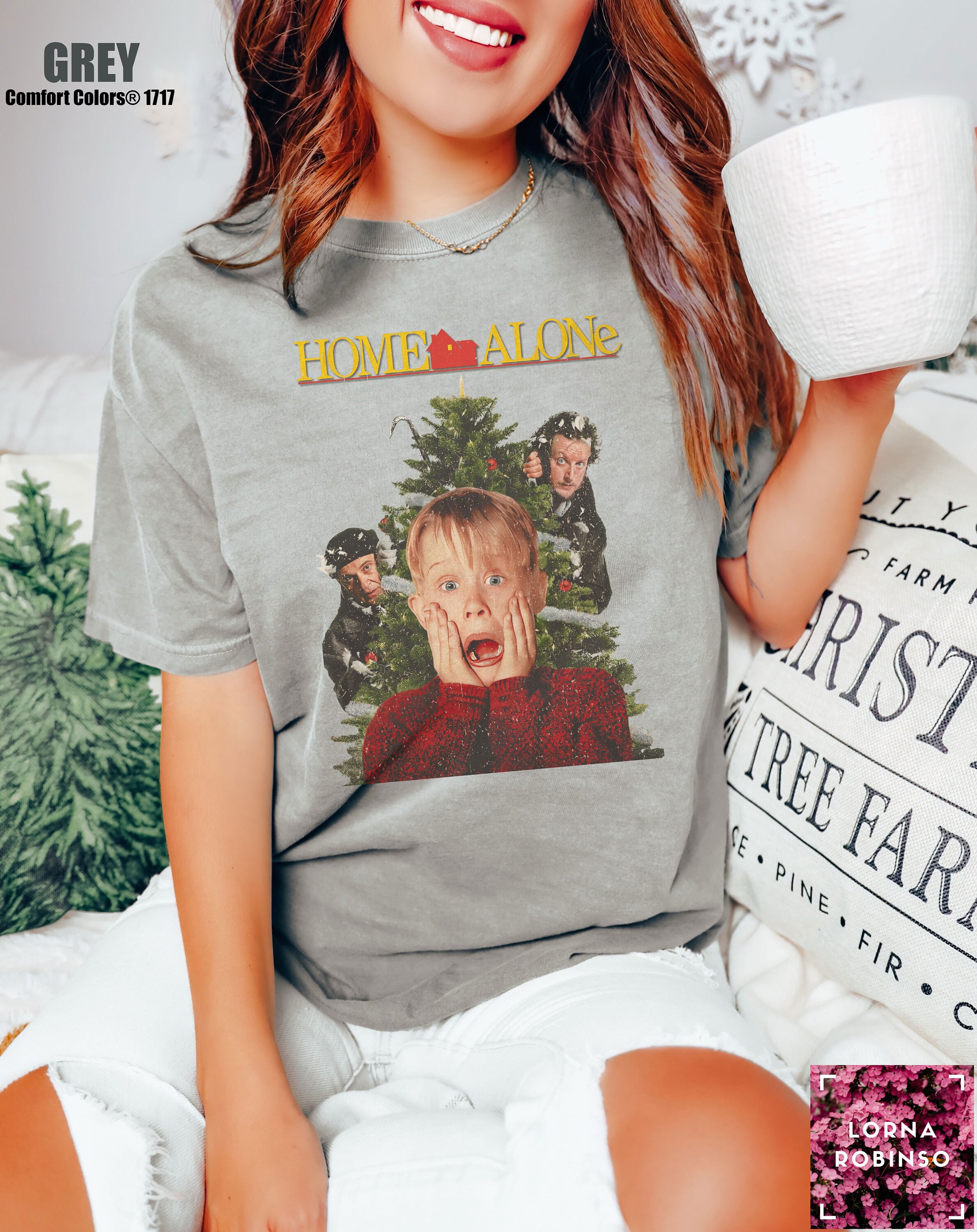 Discover Comfort Colors Retro Home Alone Kevin Shirt