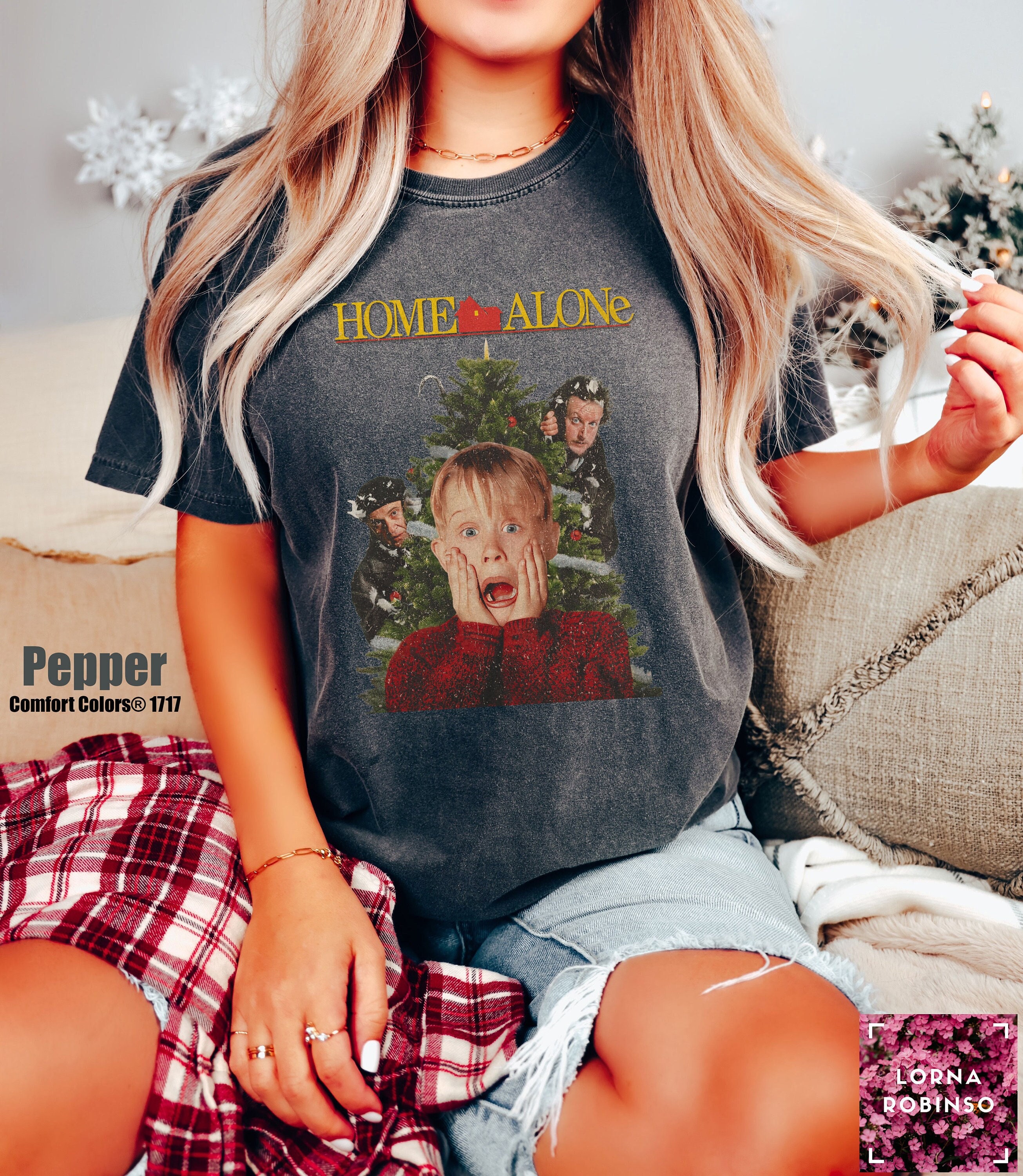 Discover Comfort Colors Retro Home Alone Kevin Shirt