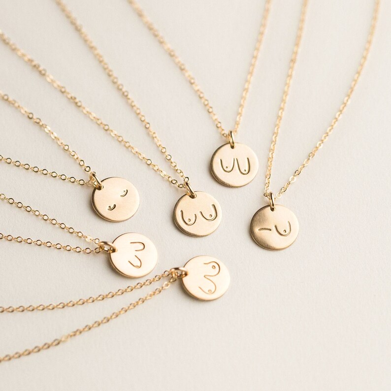 Boobs Necklace Women Empowerment Jewelry Feminist Jewelry Etsy