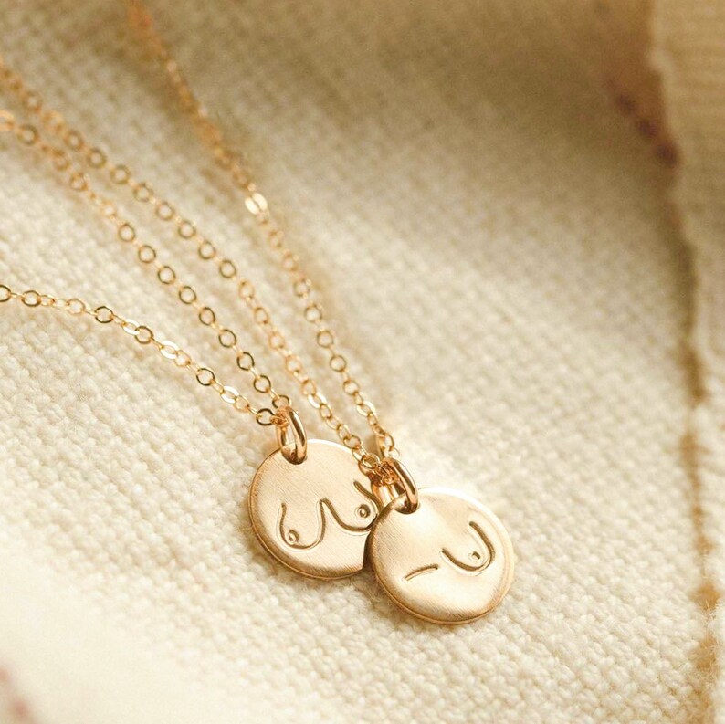 Boobs Necklace Women Empowerment Jewelry Feminist Jewelry Etsy