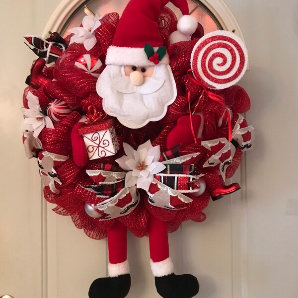 Christmas Santa Claus Wreath