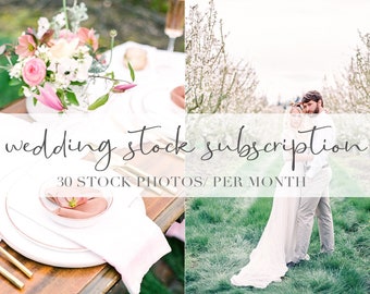Hochzeitsinhalt-Abonnement für Planer, gesichtslos gestaltete Stock-Fotos für Social Media Branding