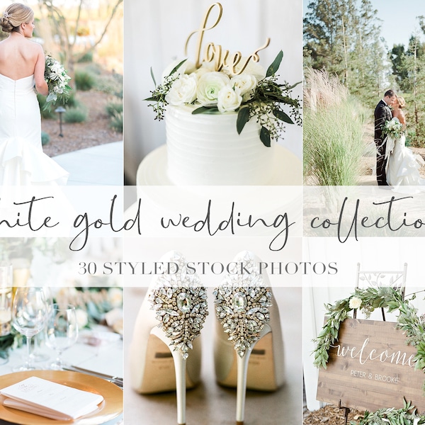 Wedding Stock Images, Feminine Design, Social Media Bundle