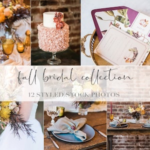 Fall Inspired Wedding Stock Photos, Styled Stock Photography, Blog Images