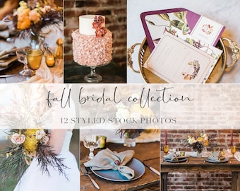 Herbst inspiriert Hochzeit Stock Fotos, Styled Stock Fotografie, Blog Bilder