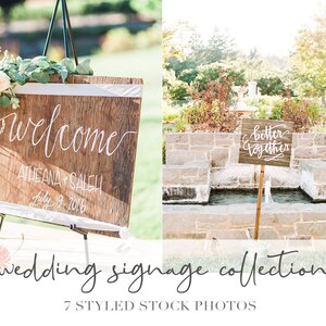 Wedding Sign Stock Photos: Reception Decor Branding (Digital Download)