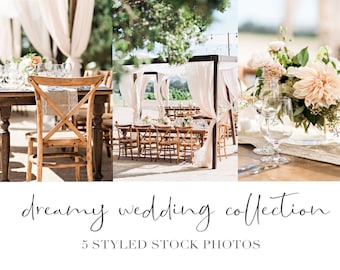 Wedding Reception Stock Photos: Styled Photography Bundle (Digital Download)
