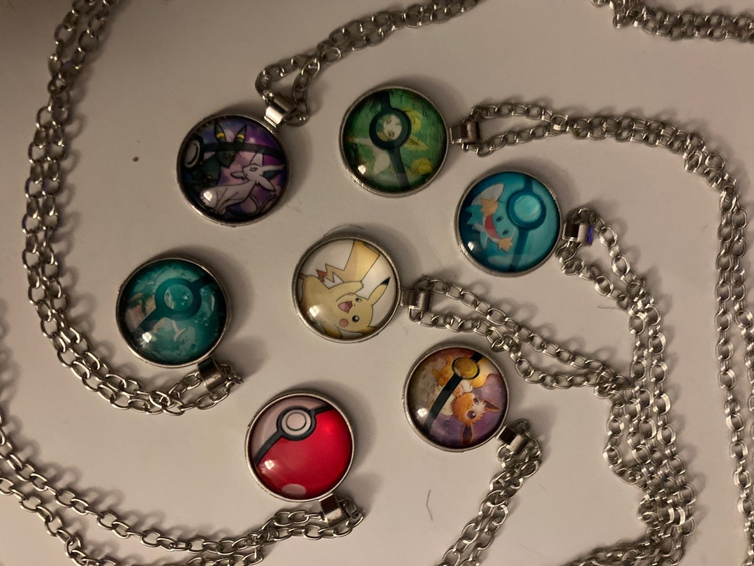 Assorted Upcycled Pokémonthemed Pendants please Read Etsy