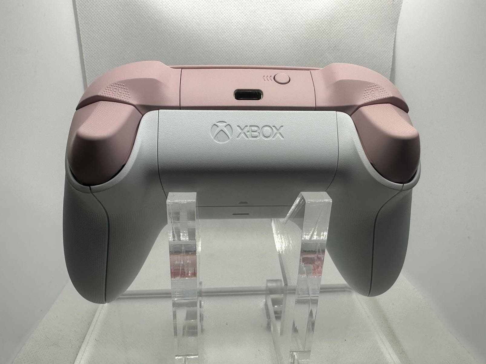 Controle xbox minecraft rosa