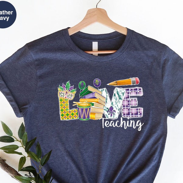 mardi gras teacher shirts