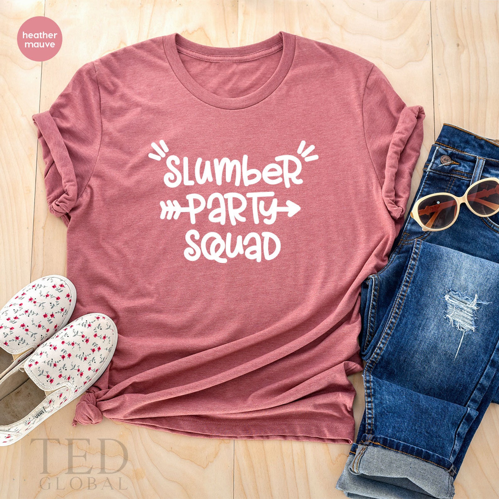 Sleepover TShirt Slumber Party Squad Shirt Girls Birthday | Etsy