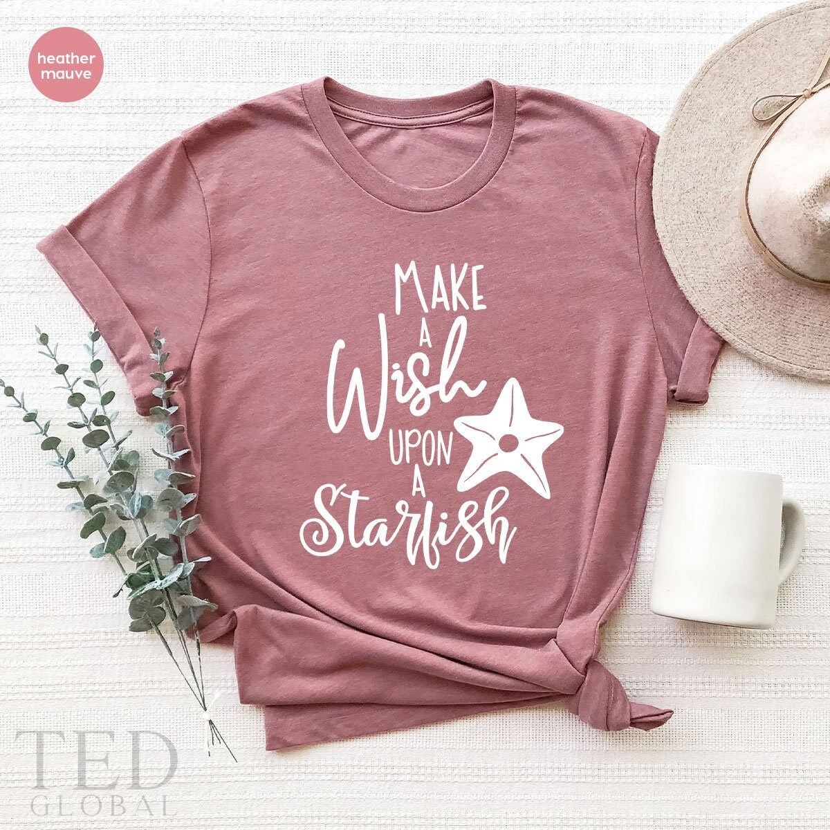 Summer Shirts Summer Beach Shirt Make A Wish Upon A Starfish - Etsy Finland