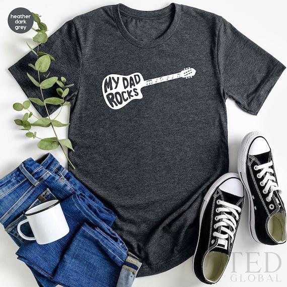 Dad Shirt Guitar Dad Shirt Father's Day Shirt Musical - Etsy