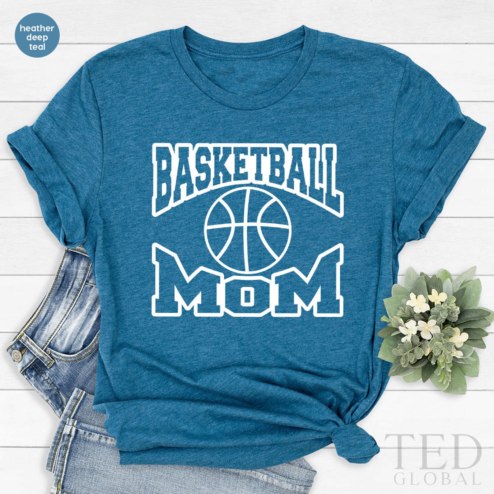 Basketball Mom Shirt Cheer Mom Tshirt Sports Mom Tshirt Mom Etsy