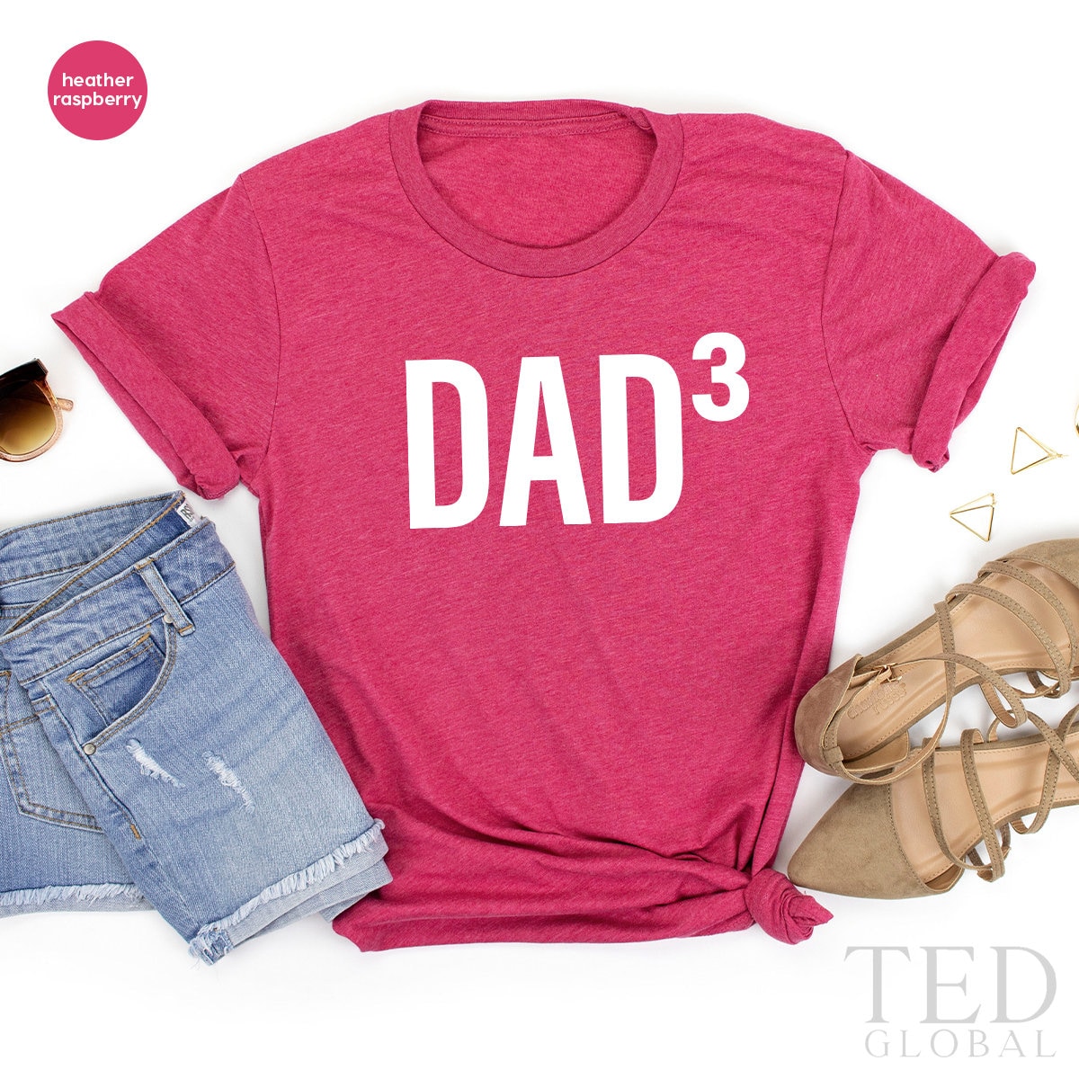 Funny Dad Shirt Dad Of Three Boys Tee Dad Cubed Shirt Dad3 Etsy