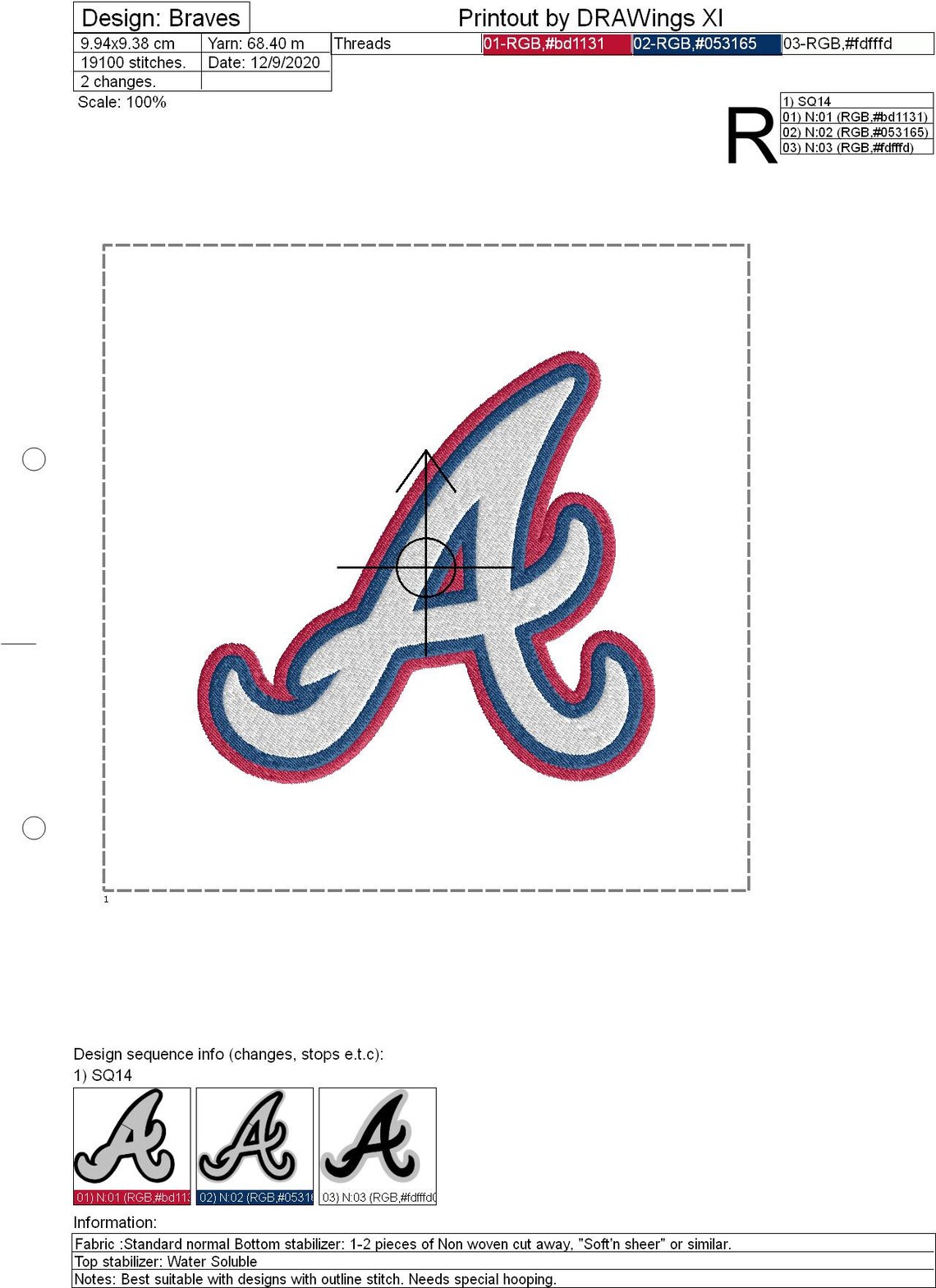 Atlanta Braves Machine Embroidery Design Digital Download Etsy