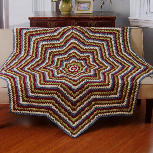 To The Point Throw Crochet Pattern l Throw Afghan Pattern l Crochet Blanket Pattern