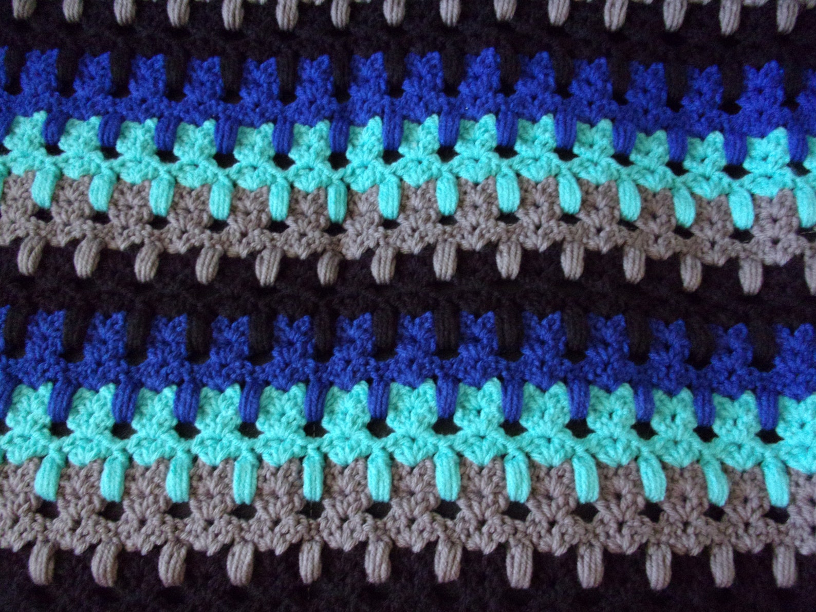 Handmade Crochet Afghan Kittens in a Row Afghan Blanket Etsy