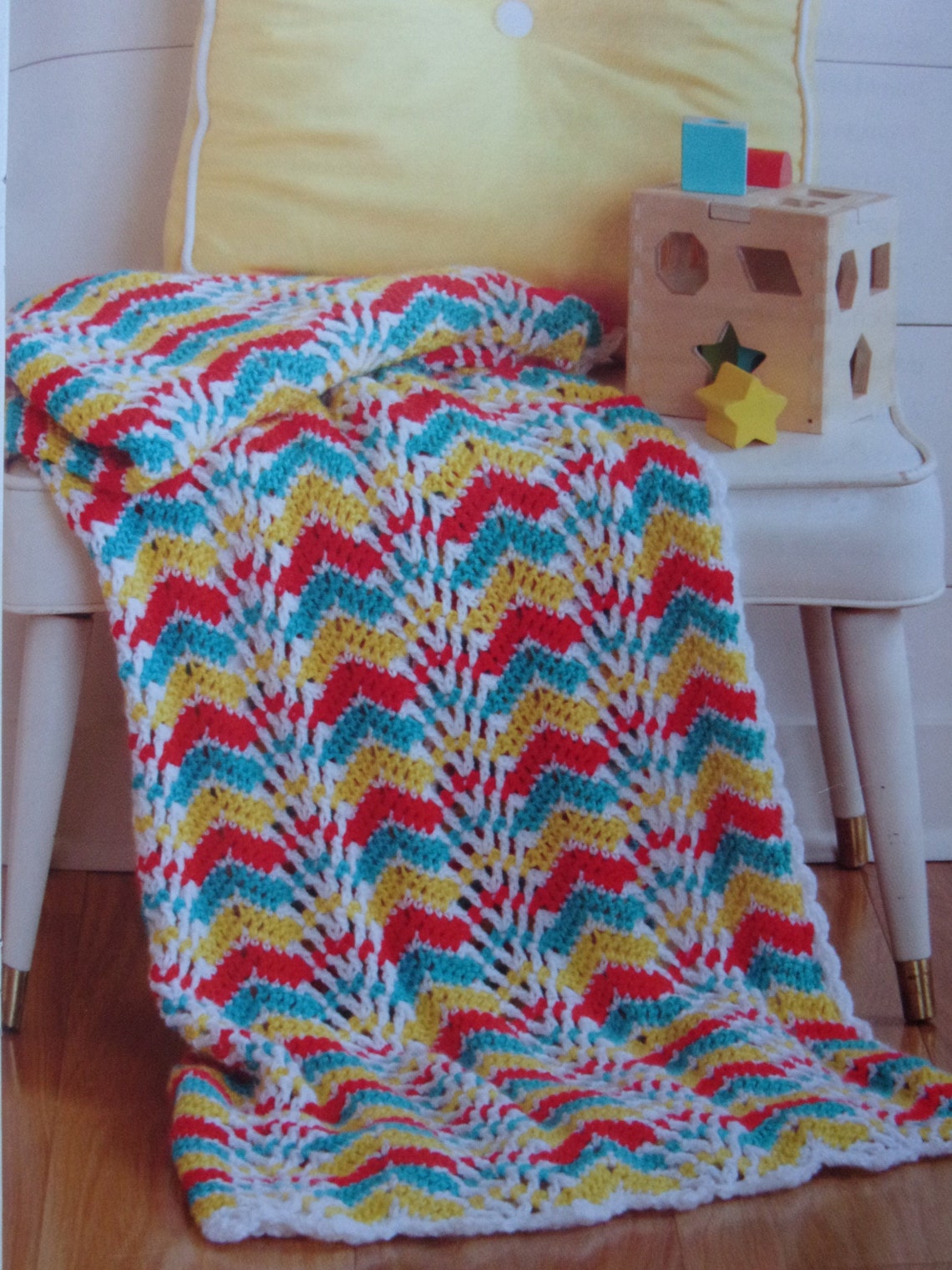 Lacy Chevron Afghan Pattern Crochet Afghan Pattern Etsy