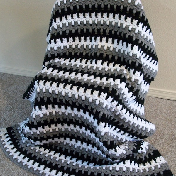 Kittens in a Row Afghan Pattern l Throw Afghan Pattern l Remember the Kittens l Cats on a Fence Crochet Blanket Pattern I Digital Pattern