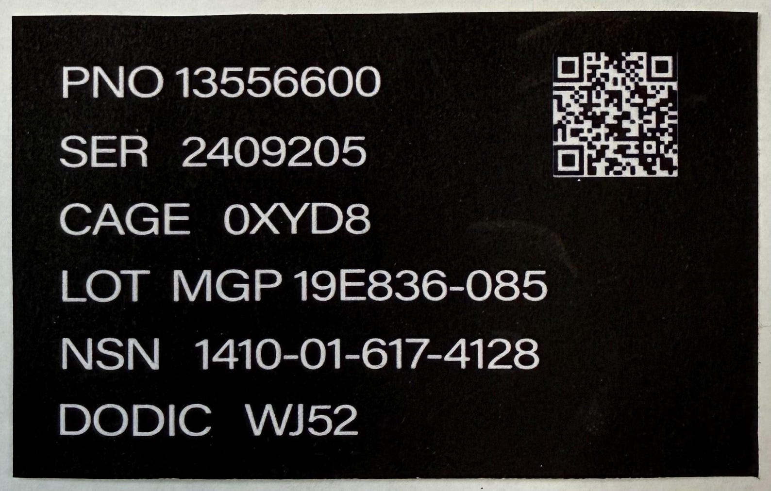 AGM-114 Hellfire Missile ID Tag Stickers: Replica Label/ Sticker ...