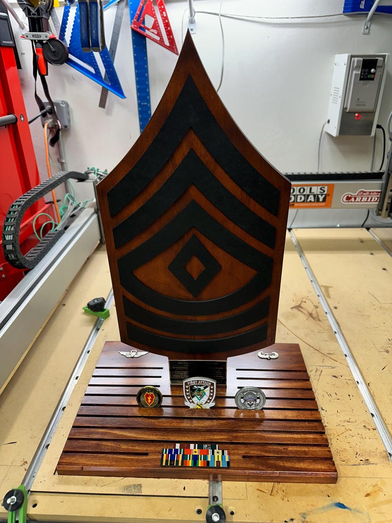 Personalized Military Rank Challenge Coin Display Stand - Etsy