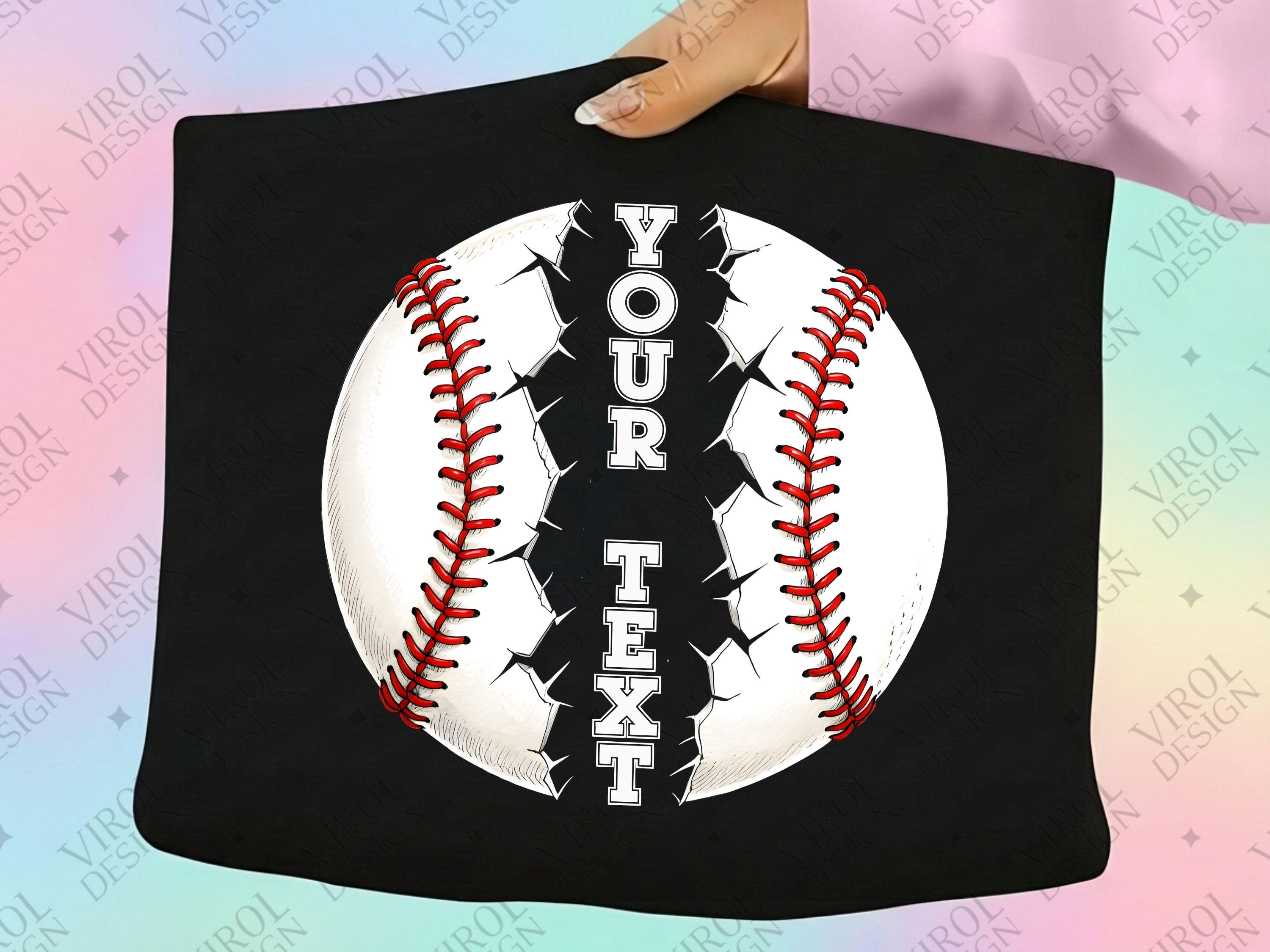 Custom Baseball Name PNG – Printable Sublimation Graphic (digital ...