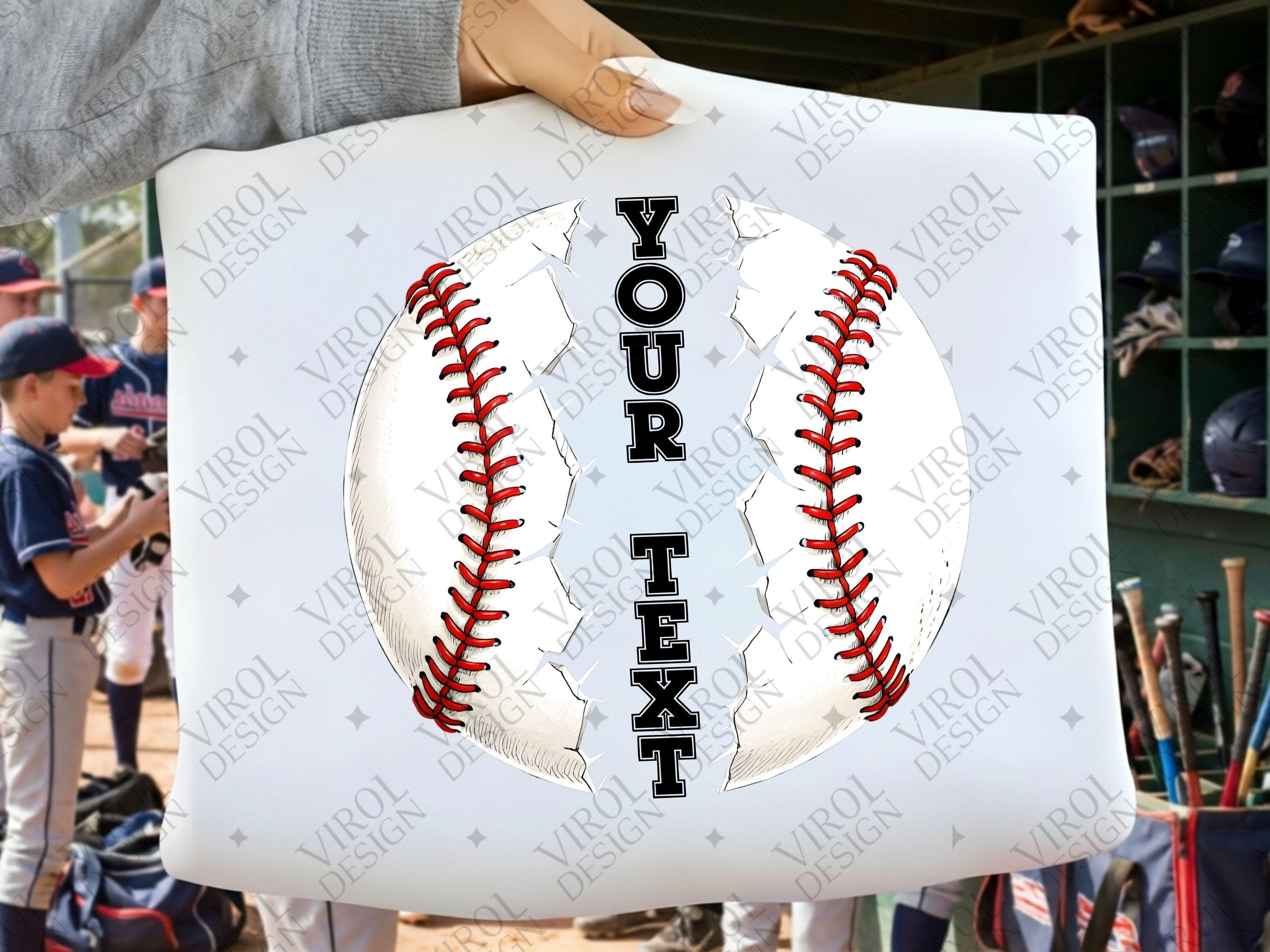 Custom Baseball Name PNG – Printable Sublimation Graphic (digital ...