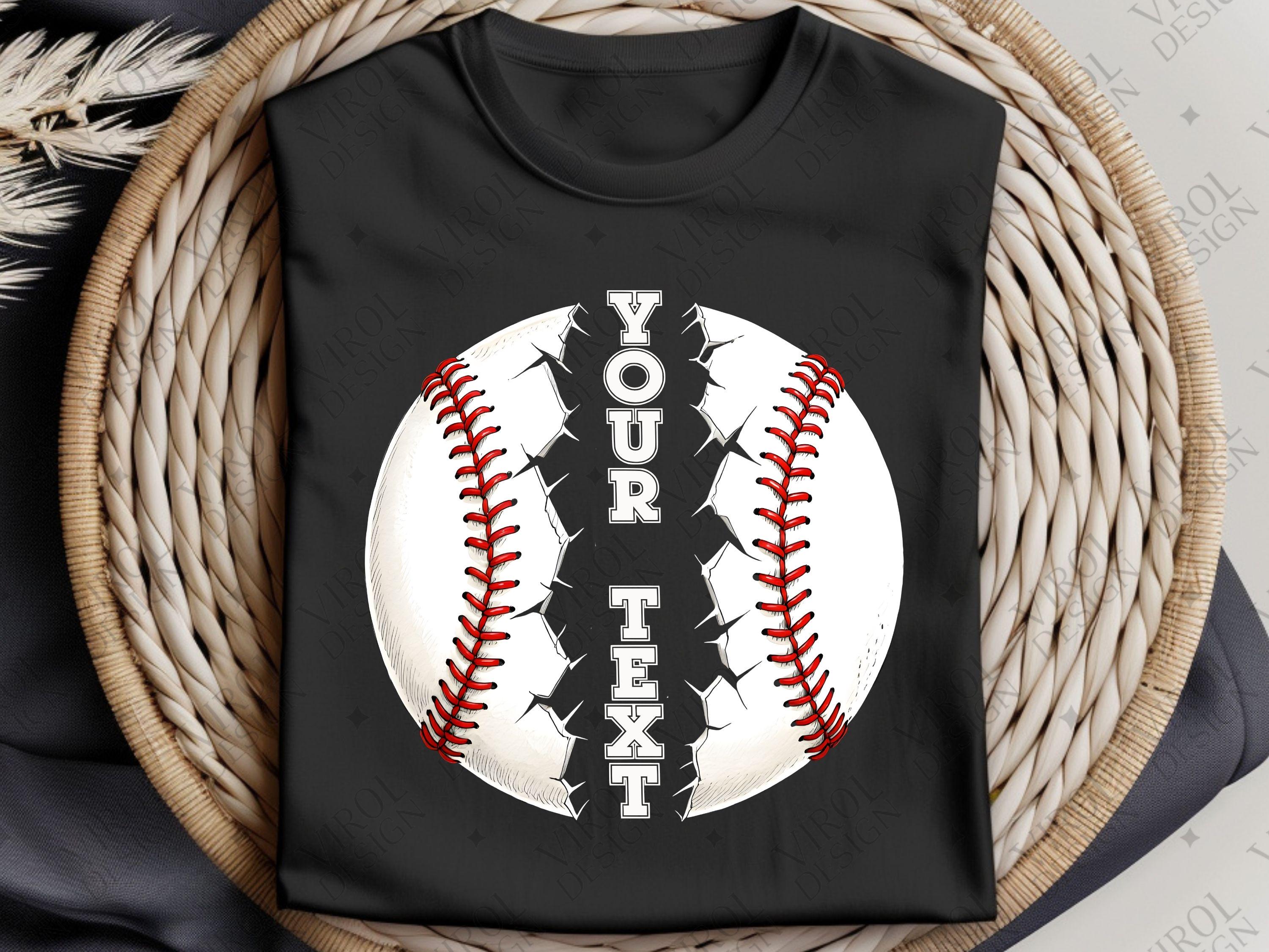 Custom Baseball Name PNG – Printable Sublimation Graphic (digital ...