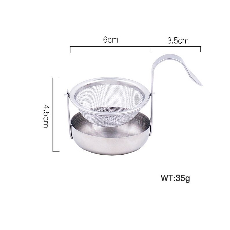 Stainless Steel Dripless Swivel Tea Strainer on Stand swing Style