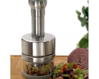 PAMPERED CHEF Food Chopper 2585 With Stainless Steel Blades 