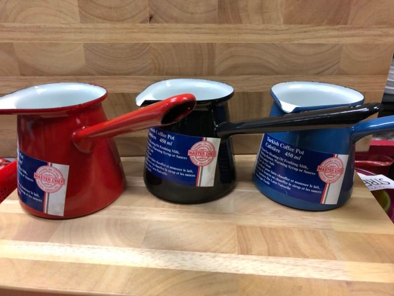 Turkish Coffee Pot Enamel European Made Etsy