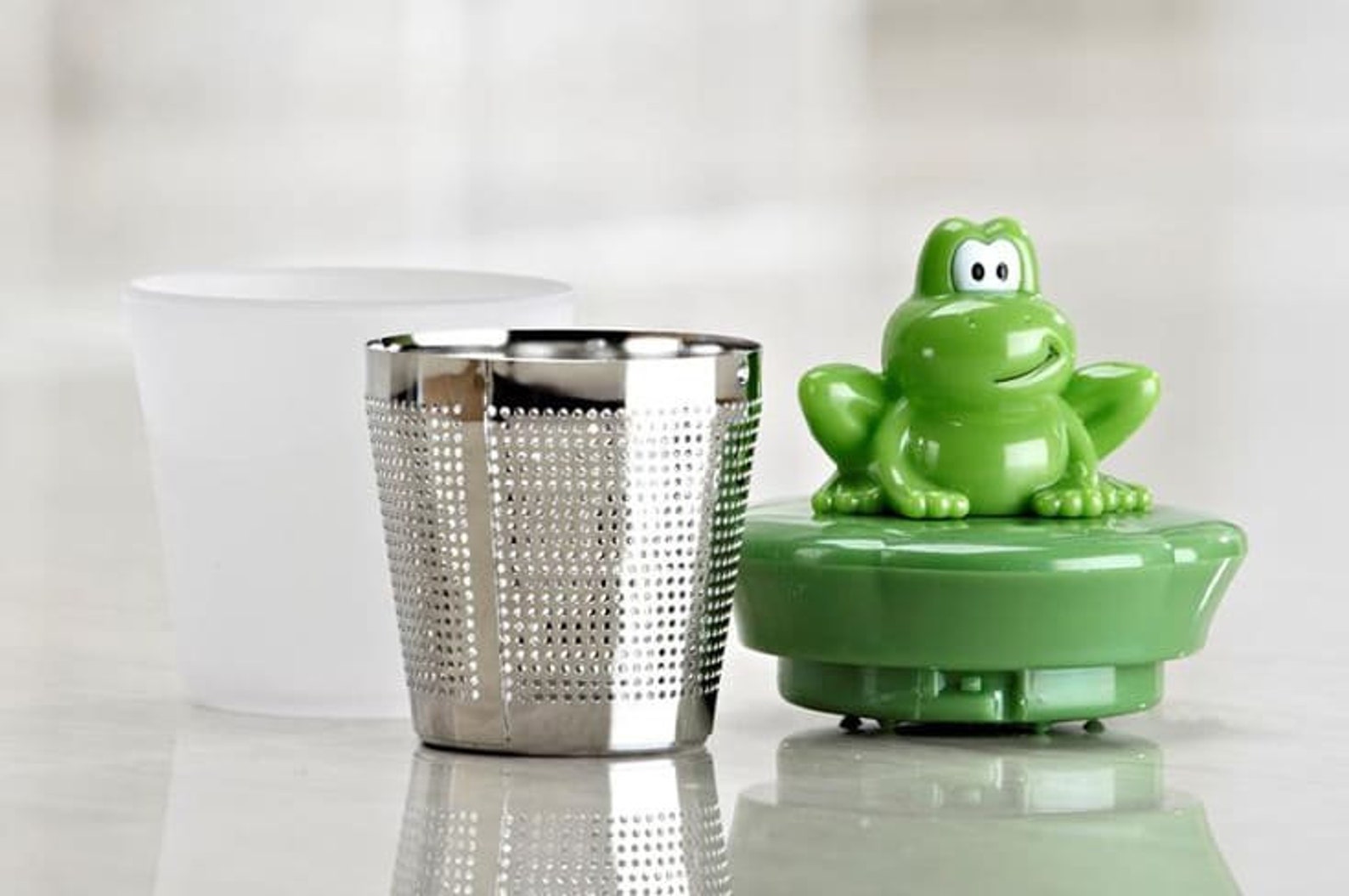 Tea Infuser Frog Floating Stainless Steel Loose Leaf Tea Cup Etsy Canada