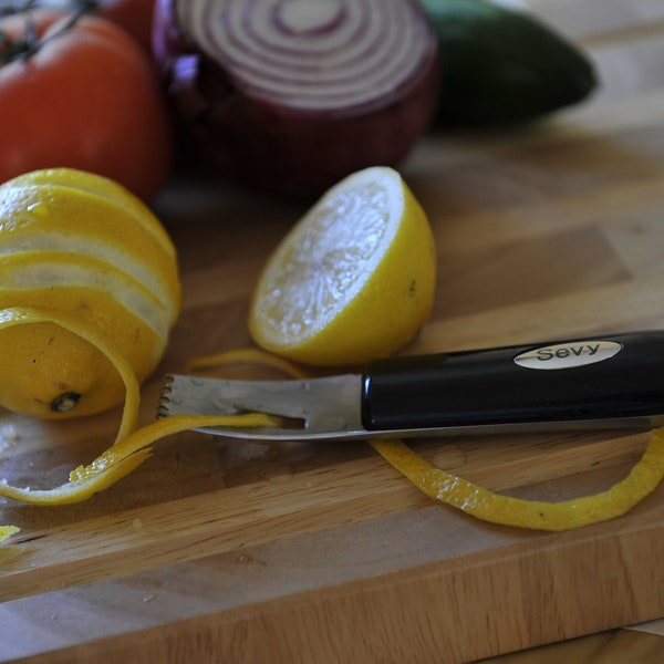 Citrus Zester Peeler, Stainless Steel Dual Zester