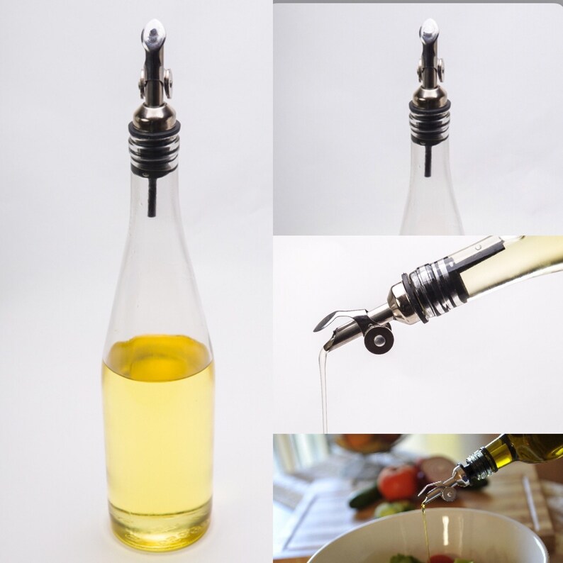 Glass Olive Oil Dispenser Pourer, 900ml Olive Oil Bottle Spout Etsy